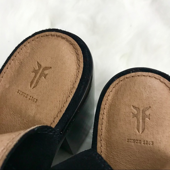 NWOT Frye Danica Harness Suede Peep Toe Booties - Picture 8 of 8